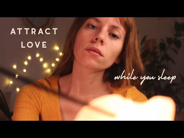 ASMR REIKI manifest love while you sleep chakra balancing, binaural beats, hand movements, whisper