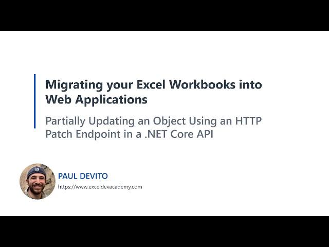 Partially Updating an Object Using an HTTP Patch Endpoint in a .NET Core API