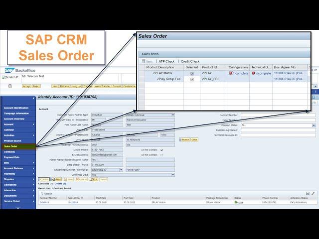 Sap Crm - Provider Order Creation