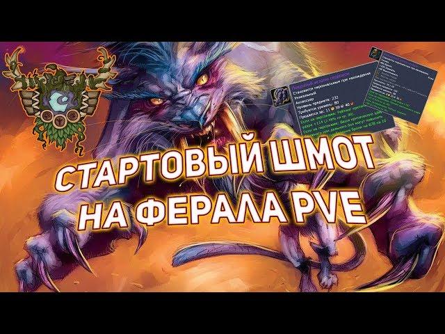 Гайд на стартовый гир на ферала PvE | Guide starting Gear for Feral PvE