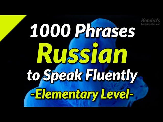 1000 Russian conversation phrases to speak fluently - with Narrator's Professional Voice