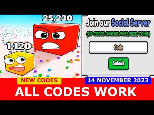 *CODES* Block Eating Simulator ROBLOX | LIMITED CODES TIME | NOVEMBER 14, 2023