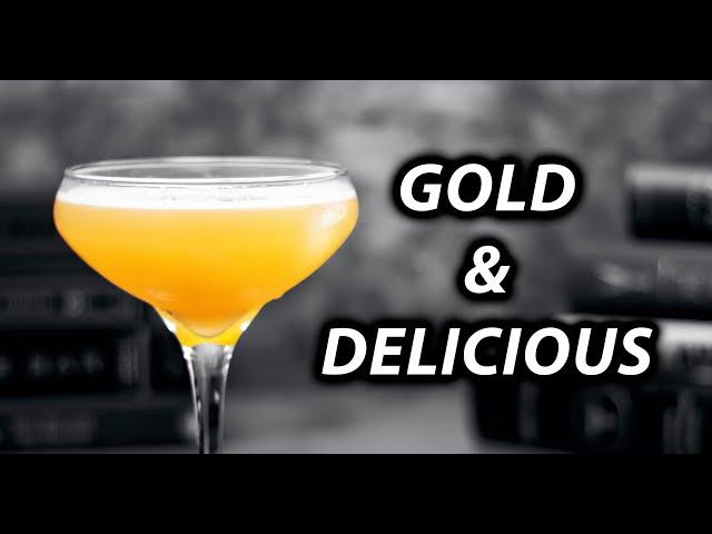 Gold & Delicious Fall Cocktail | Booze On The Rocks