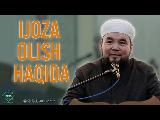 Ijoza olish haqida