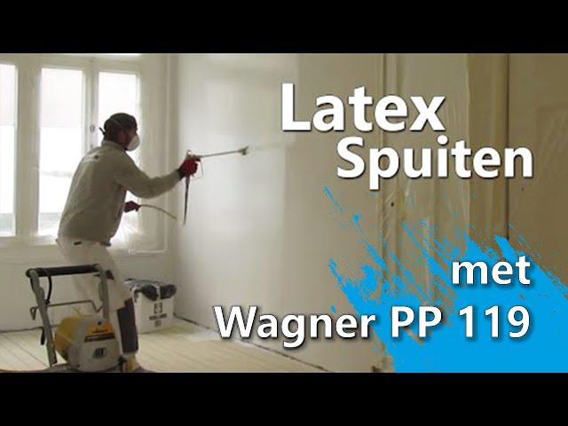 Latex spuiten/Airless spray Timelapse - Wagner Project Pro 119