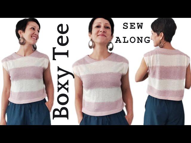 Quick & Easy Boxy Tee Shirt Sewing Tutorial for Beginners!