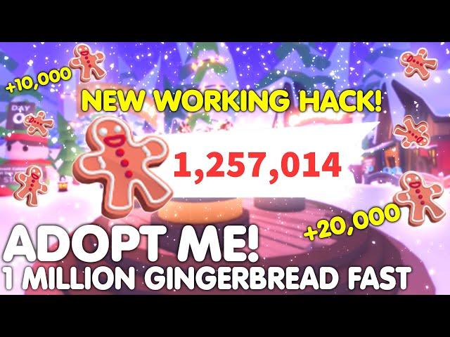HOW TO GET 1 MILLION GINGERBREAD FAST!️ (WORKING NEW TRICK)CHRISTMAS UPDATE ADOPT ME! ROBLOX