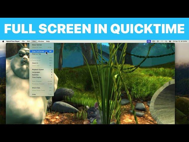 How to Enter Full Screen Mode in QuickTime Player on Mac (Tutorial)