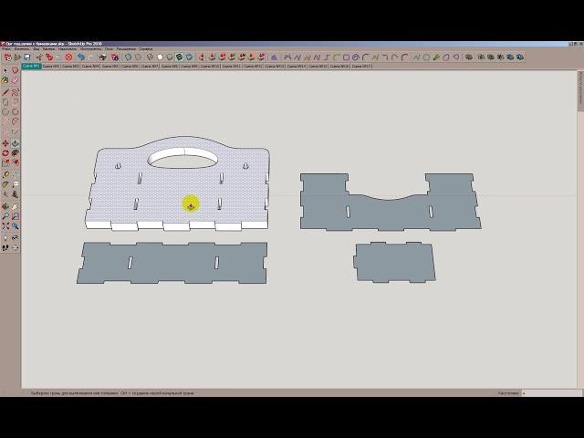 Экспорт макета из Corel в SketchUp через dxf формат