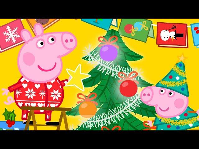 Peppa Pig Français  Peppa décore l'arbre de Noël  Dessin Animé