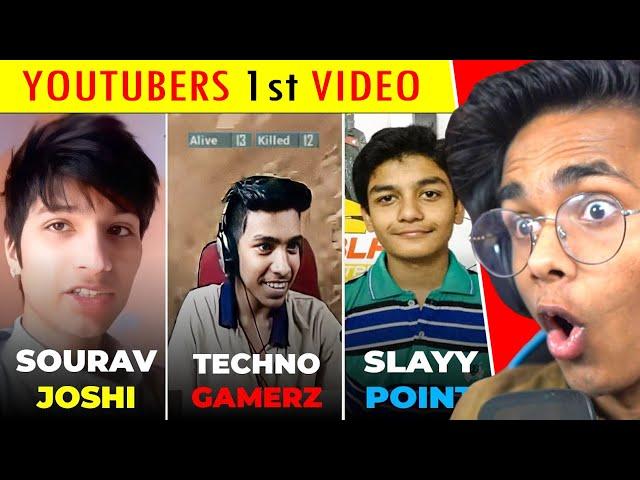 FAMOUS INDIAN YouTubers FIRST VIDEO