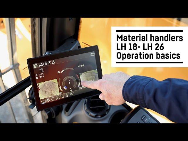 Material handler - LH 18 - LH 26 - Operation basics | Liebherr