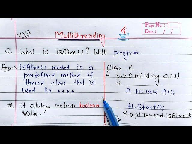 isAlive() method in java multithreading | Learn Coding