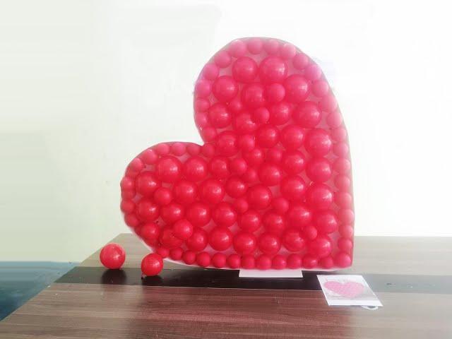 Heart Shape Mosaic Balloons Frame