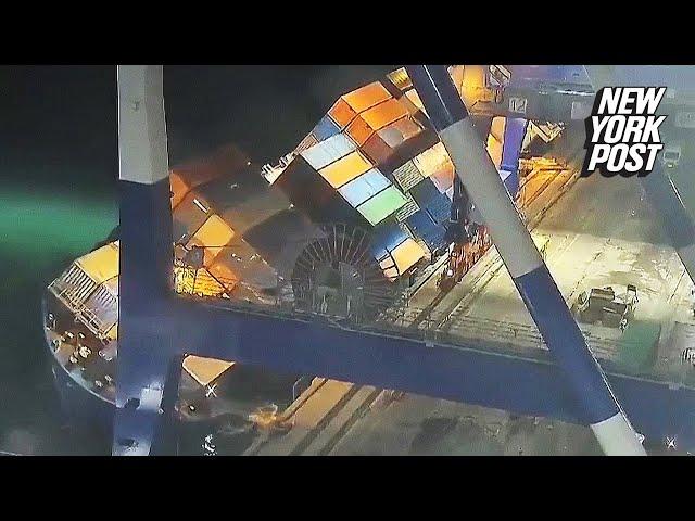 Holy ‘ship’! Cargo ship in Turkey tips, sends containers into water