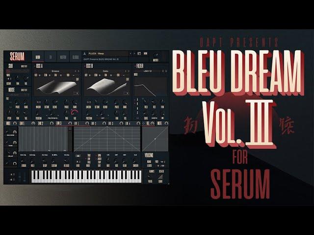 BLEU DREAM Vol. III | Future Beats and Neo Soul Presets for Xfer SERUM