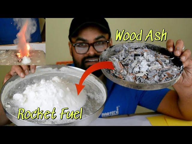 Turned Wood Ash to Potassium Nitrate (KNO3) | homemade potassium nitrate