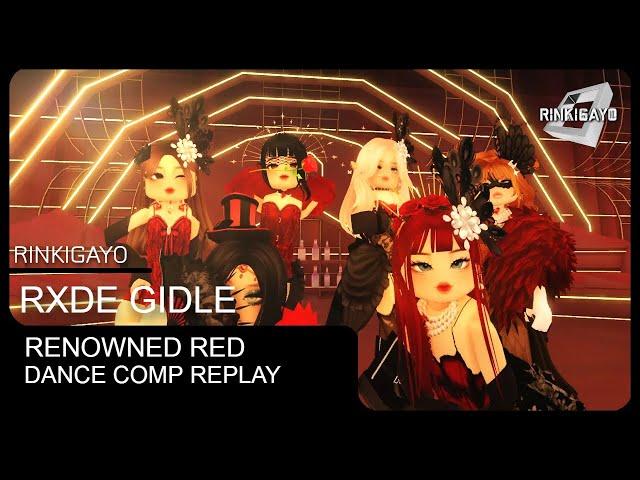 RINKIGAYO | RENOWNED RED DANCE COMPETITION 05.03.23 | ROBLOX KPOP | GIDLE RXDE