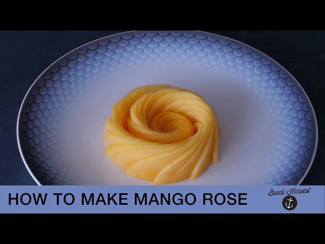 How to make a mango rose (rosette)