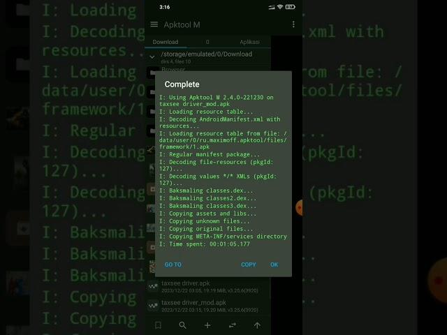 Tutorial bikin mod aplikasi taxsee driver Berlaku untuk semua aplikasi yang ingin di jadikan mod