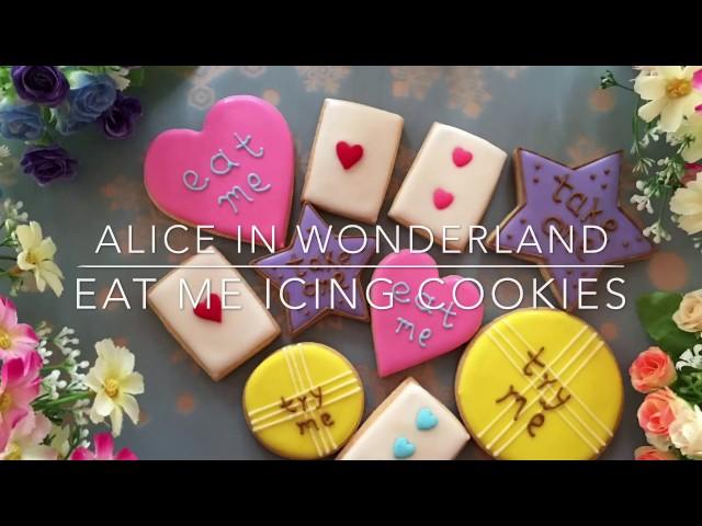 How to make Alice In Wonderland icing cookies SIMPLE!