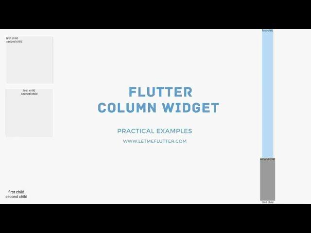 Flutter Column Widget Explained With Practical Examples | Flutter Tutorial For Beginners