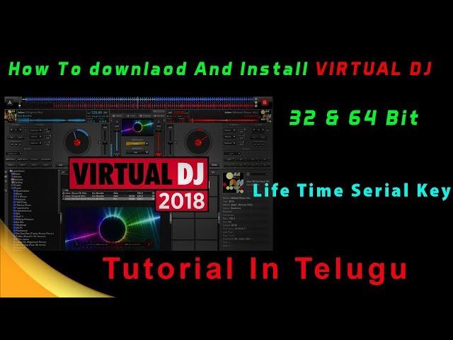 How to download and Install Virtual DJ PRO 8 FULL Version for Free! 2019 NEW Tutorial In/Telugu