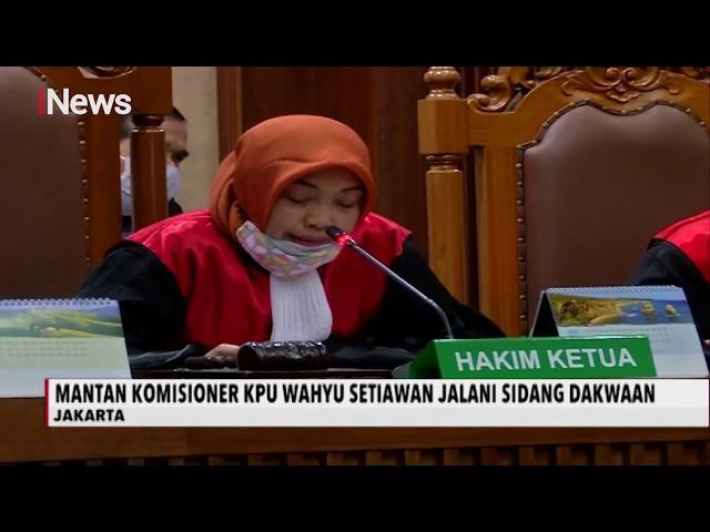 Mantan Komisioner KPU Wahyu Setiawan Jalani Sidang Dakwaan Suap PAW - iNews Sore 28/05