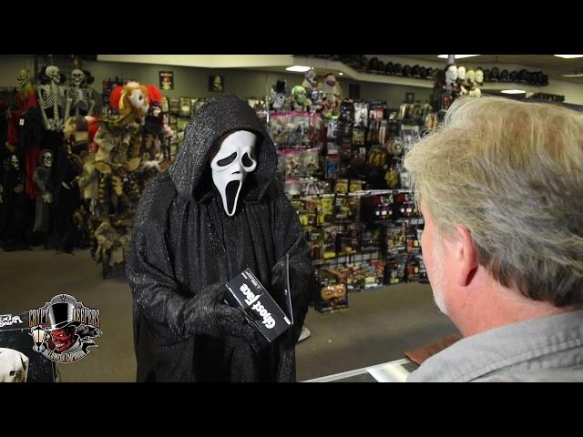 Ghostface (Scream) visits Crypt Keepers Halloween Emporium