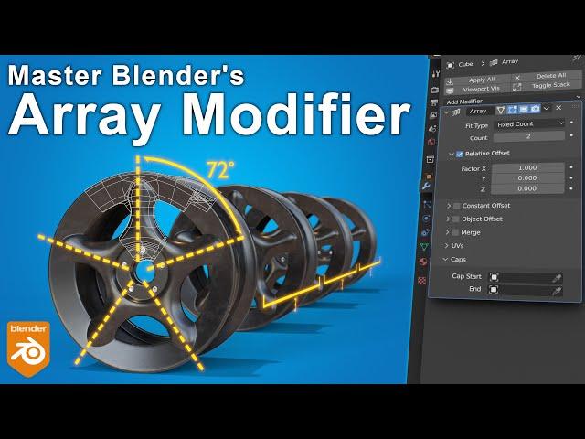 How to use the array modifier in Blender