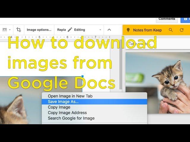 How to download images from Google Docs [2018]