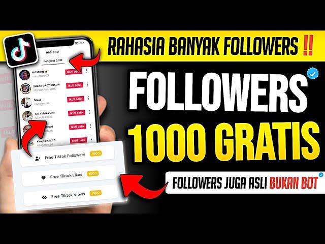 1000 FOLLOWERS CUMAN 3 MENIT !! - Cara Menambah Followers Tiktok Gratis Tanpa Aplikasi