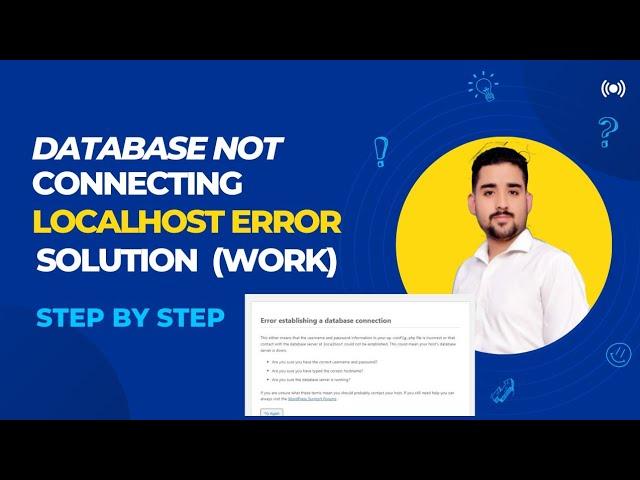 Error Establishing a Database Connection on LocalHost (Solution) Work #issuesolve #error #localhost