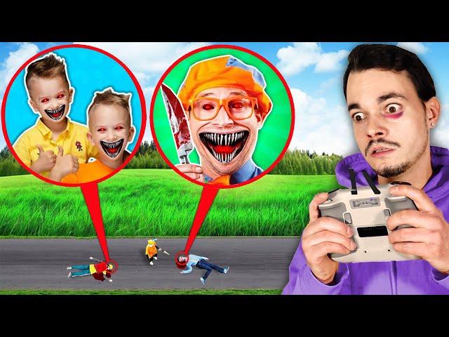 DRONE CATCHES VLAD AND NIKI KILLS BLIPPI!!