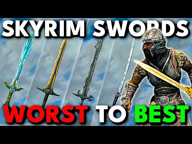 Every Skyrim Sword RANKED Worst to Best