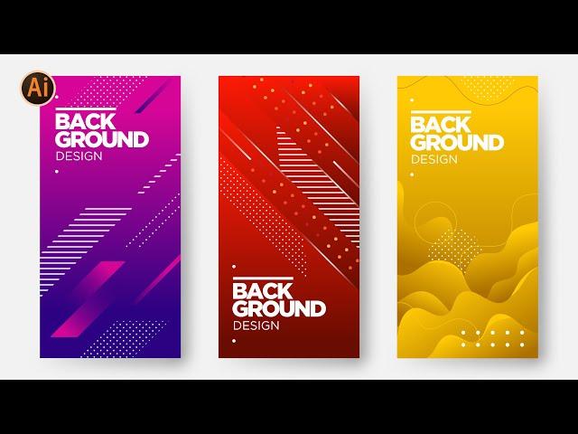Colorful Abstract Background Design | Adobe Illustrator Tutorial