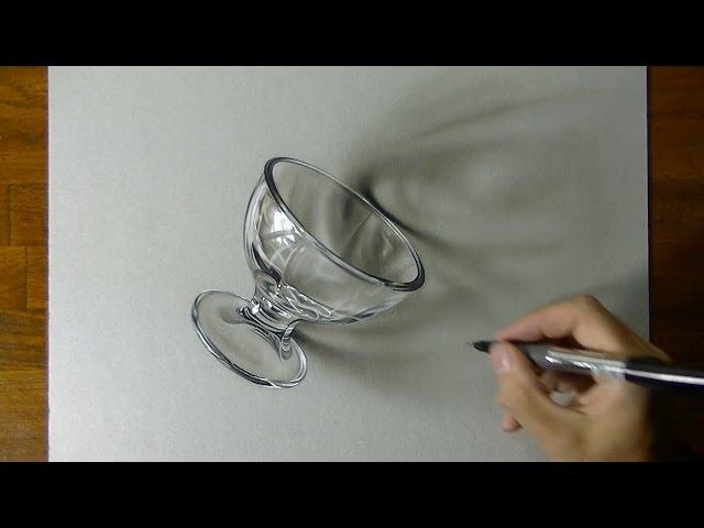 3D Art - Drawing of a Dessert Glass