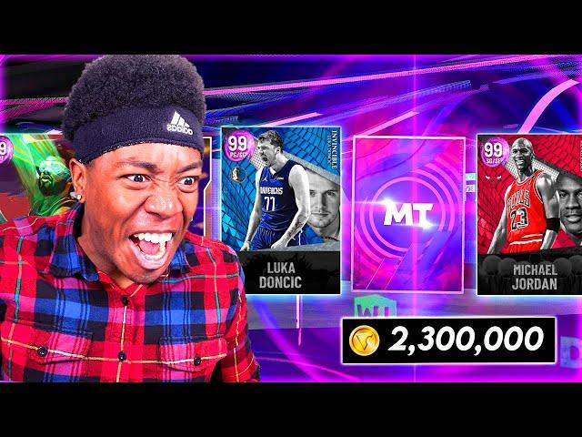 I SPENT 2.3 MILLION VC TRYING TO PULL INVINCIBLE MICHAEL JORDAN AND LUKA.....NBA 2k22 PACK OPENING