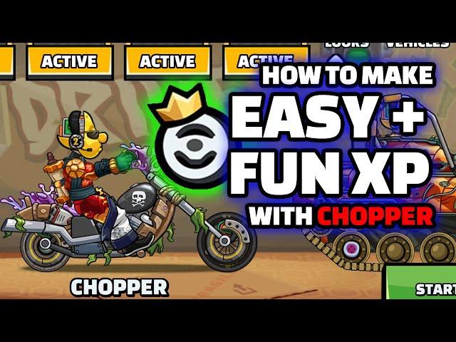 Mastery XP Tutorial for Chopper | Fun and Easy Method | How To | Hill Climb Racing 2