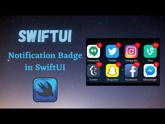 Badge in SwiftUI |  SwiftUI Tutorials for Beginners (2021)