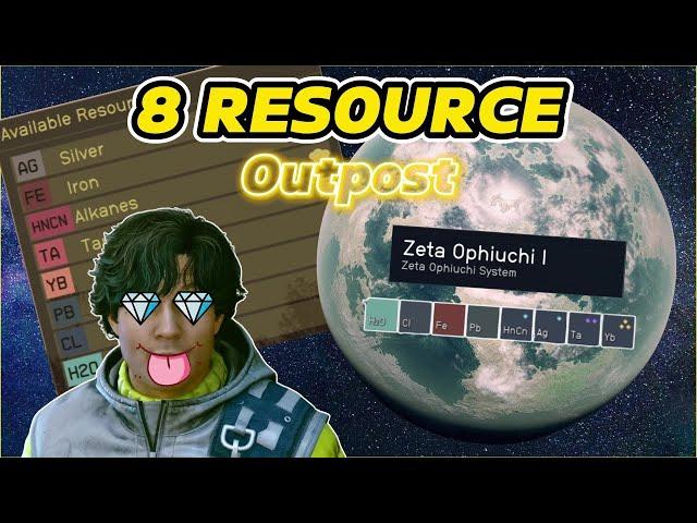 How to get a 8 Resource Starfield Outpost (Outpost Placement Guide)