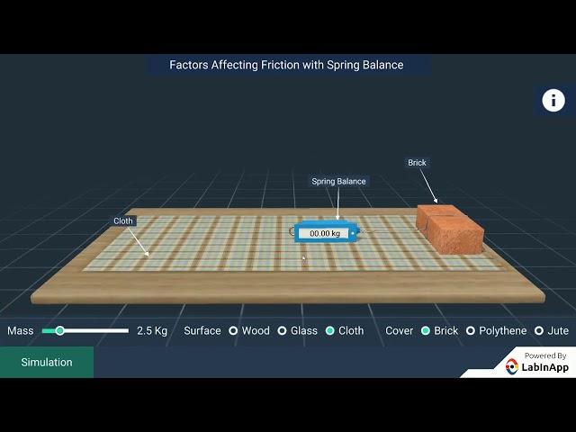 Factors Affecting Friction: Surface and Mass