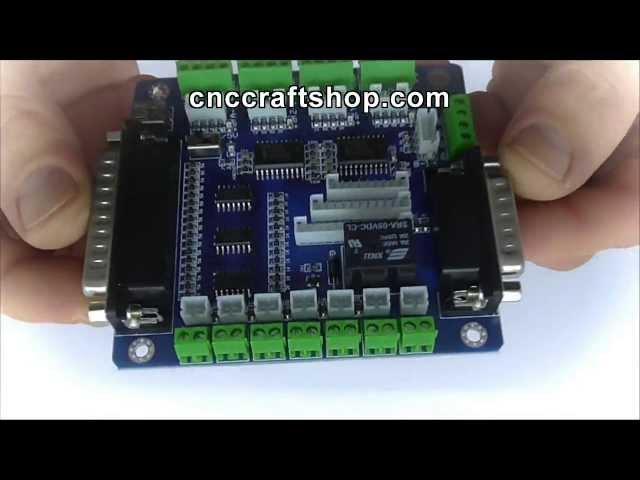 5 Axis CNC Breakout Board Interface Adapter FOR Stepper Motor Driver