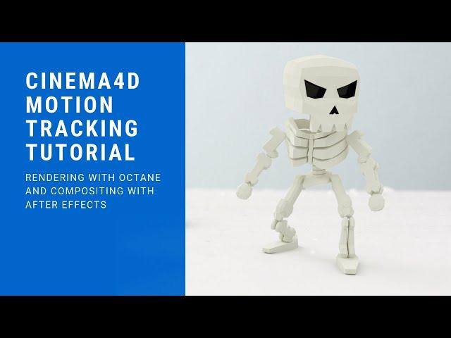 Skull - Dance - Motion Tracking - Cinema 4d- C4D - AfterEffects [ TUTORIAL ]