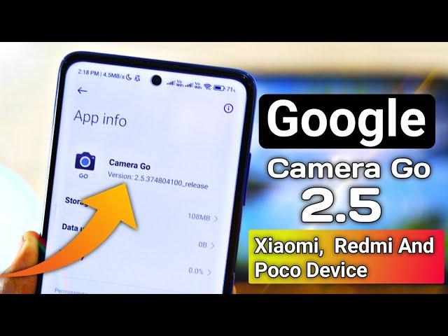 INSTALL Google Camera Go 2.5 On Any Xiaomi, Redmi And Poco Device | Google camera Go Vs Miui Camera