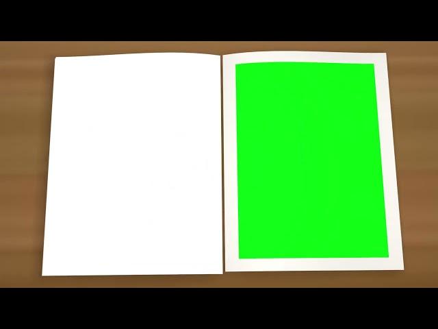 Animated Book Opening Green Screen Video Effect In New Style