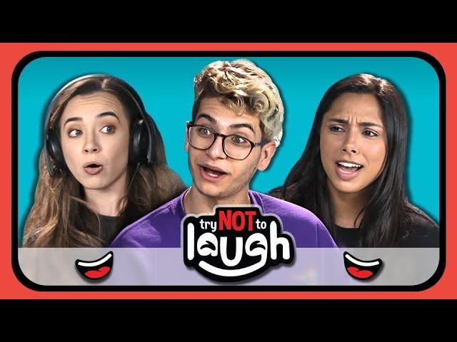 YouTubers React to Try to Watch This Without Laughing or Grinning #16