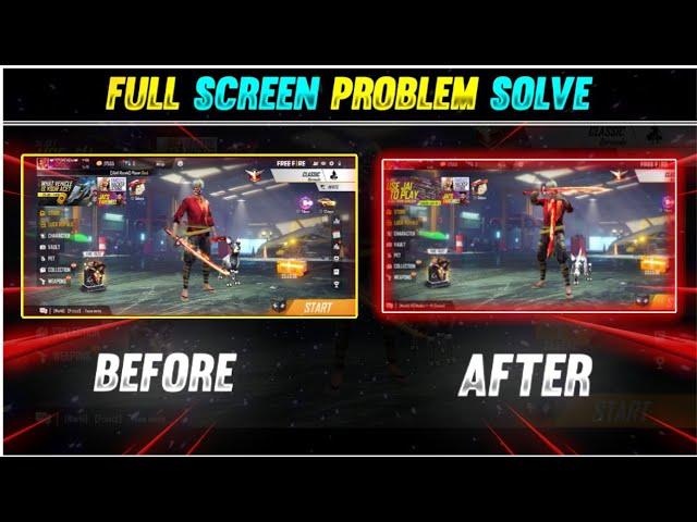 FREE FIRE FULL SCREEN PROBLEM SOLVE | FREE FIRE FULL SCREEN SETTING | FREE FIRE NOTCH SCREEN SETTING