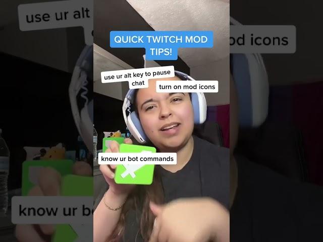 QUICK TWITCH MOD TIPS!   #shorts #twitchmod