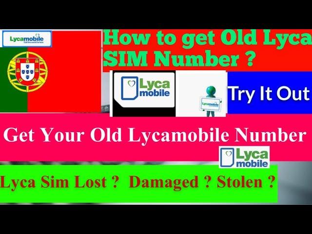 How to get old Lyca sim number || Recover old lyca phone number || get Lyca sim number